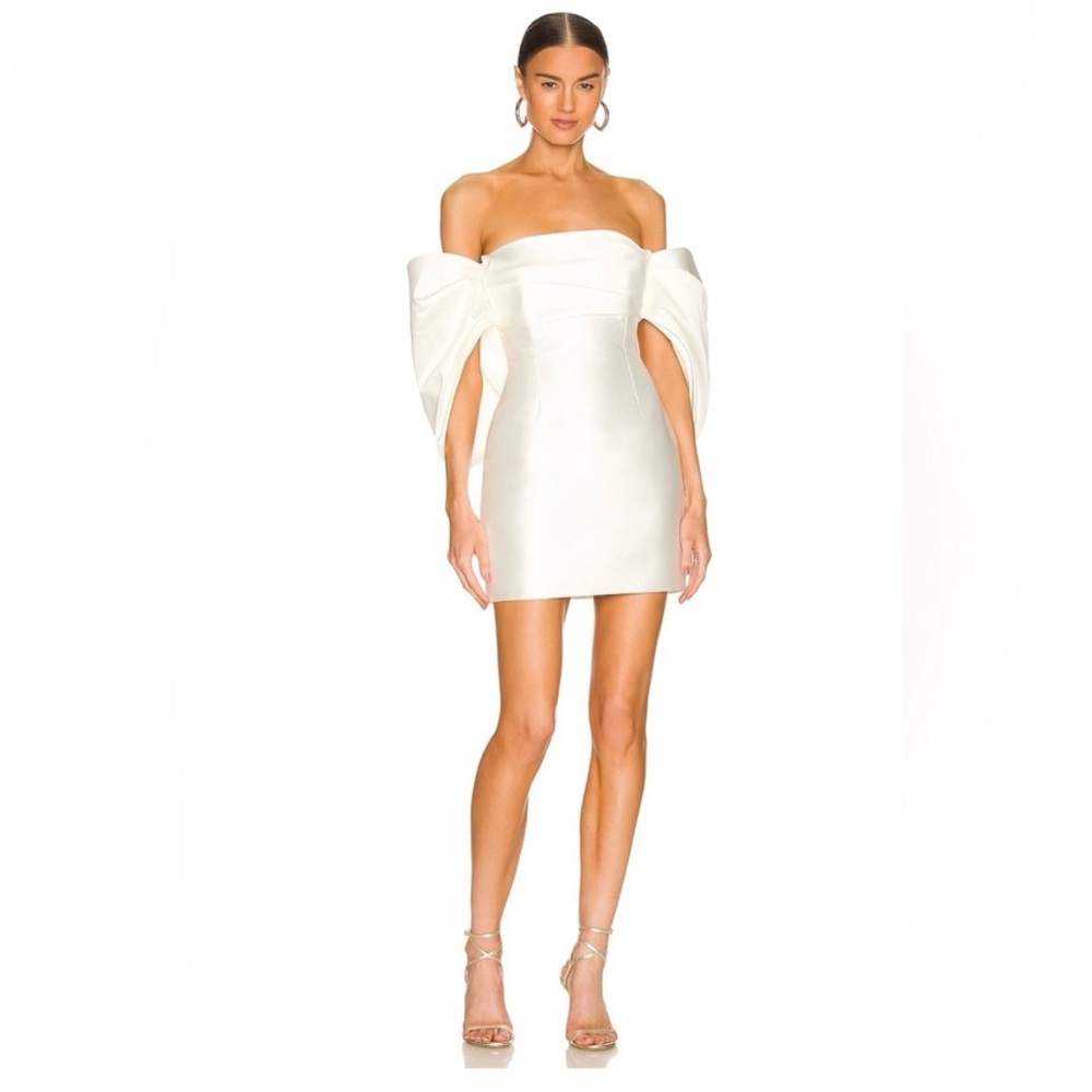 Solace London Elina Mini Dress in Cream